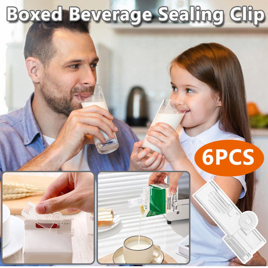 Pousbo® 6pcs Boxed Beverage Sealing Clip